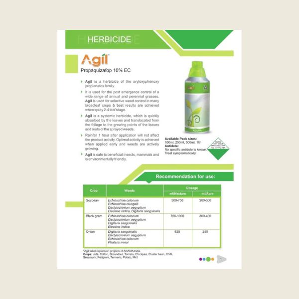 agil herbicide label Adama Agil Herbicide – Kheti Trends